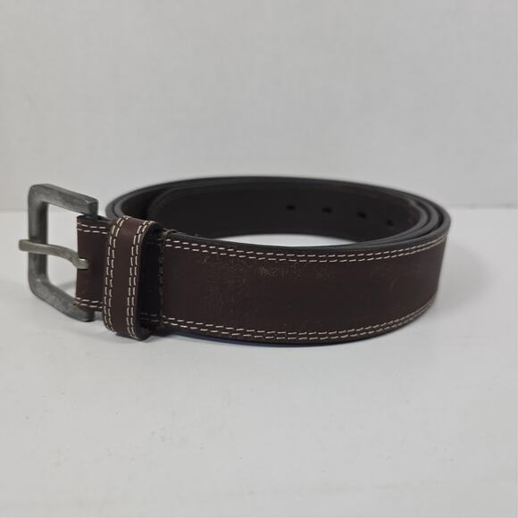 Timberland PRO Full Grain Leather Belt Brown Men’s Size 50 - Picture 1 of 5